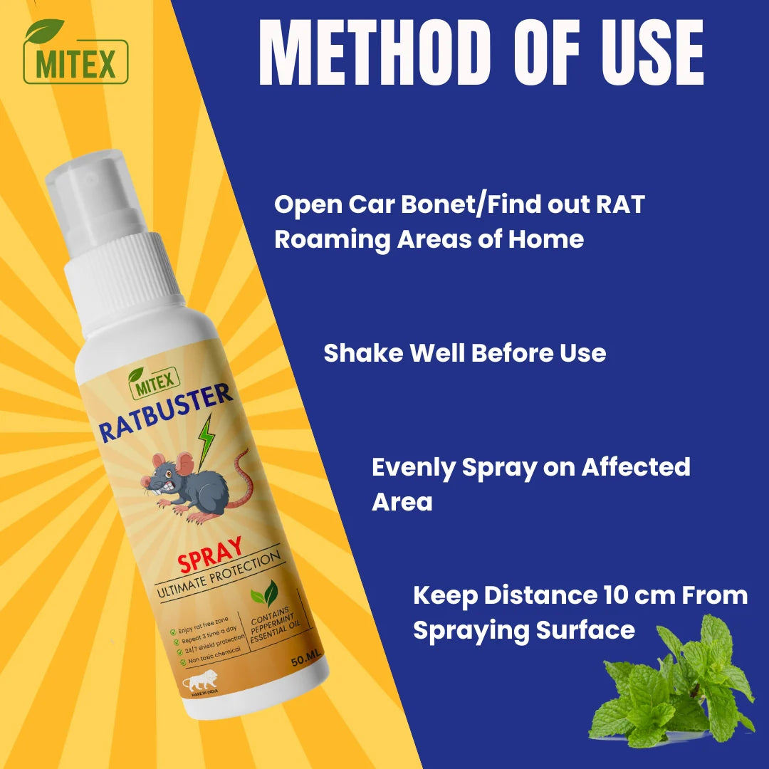 Rat Repellent Spray 50ML (Pack of 3)
