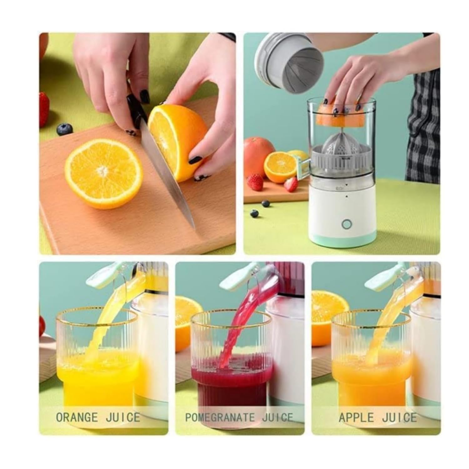 Portable USB Mini Electric Rechargeable Blender Fruit Fresh Juice Lemon Maker