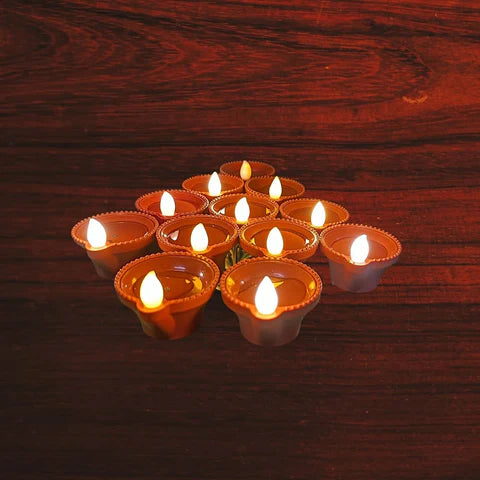 LED Light Water Sensor Diyas Plastic with, Ambient Lights, (Pack of 6/12/18/24)